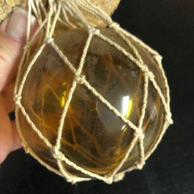 F16: Fishing Net Glass Bouy Float 5-Balls and Illuminary