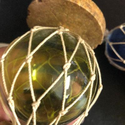F16: Fishing Net Glass Bouy Float 5-Balls and Illuminary