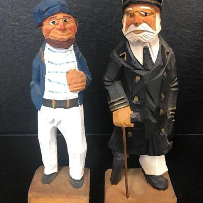F19: Wood Carved Nautical Characters