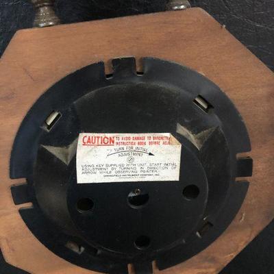 F21:  Vintage Springfield Thermometer Barometer