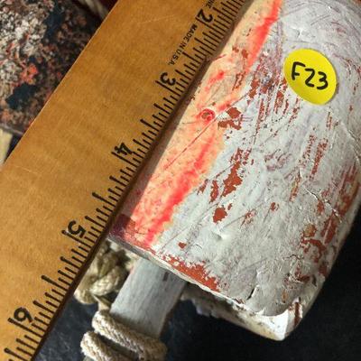 F23: Vintage Small Wood Buoys 