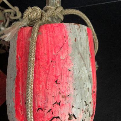 F23: Vintage Small Wood Buoys 