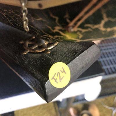 F24: Vintage Wood Whaling Ship Clipper 1846 Model 