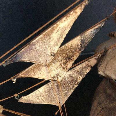 F25: Vintage Wood Ship Models Cutty Shark & Cape Cod