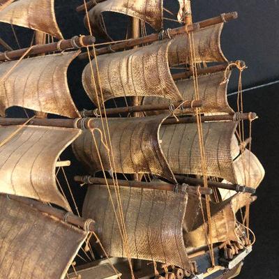 F25: Vintage Wood Ship Models Cutty Shark & Cape Cod
