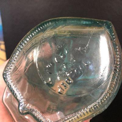 F26: Decanter w/etched Ship, Ships bottles and more