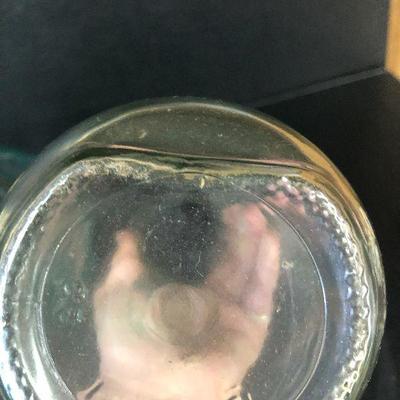 F26: Decanter w/etched Ship, Ships bottles and more