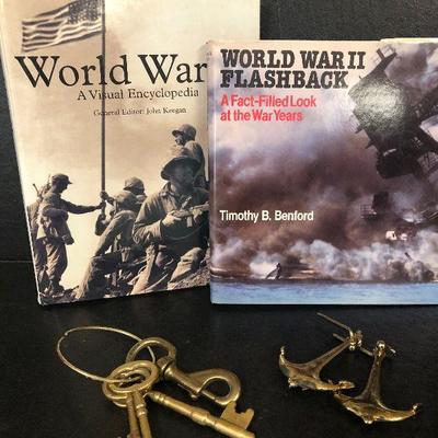 F27: World War Books and Brass Keys / Nautical Hooks