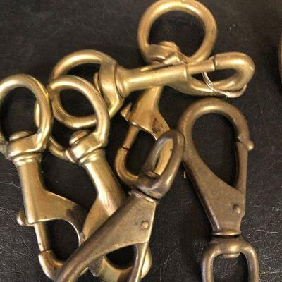 F31: Brass Hooks and Wood Carved Dock Art