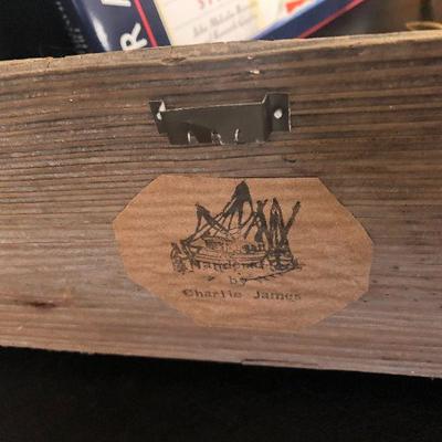 F31: Brass Hooks and Wood Carved Dock Art