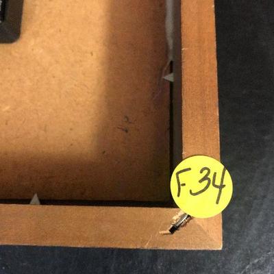 F34: Brass Wall Mount Oil Lamp and Tide Clock