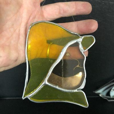 F35: Vintage Glass Free-standing Rainbow Sailboat Sun Catcher and more