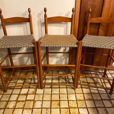 196: Set of 3 Bartley Collection Stools 