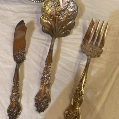 199: Four Piece Silver plated Serving Set 