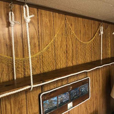 F42: 8 Foot Long Nautical Designed Shelf and More