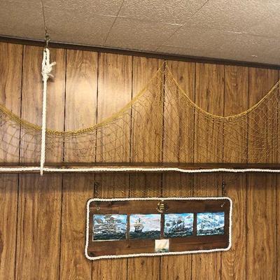 F42: 8 Foot Long Nautical Designed Shelf and More