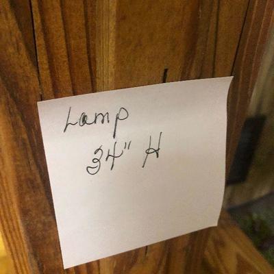 F44: Wood Table Lamp