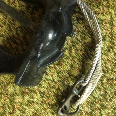 F49: Anchor and Epoxied Driftwood Nautical Decor