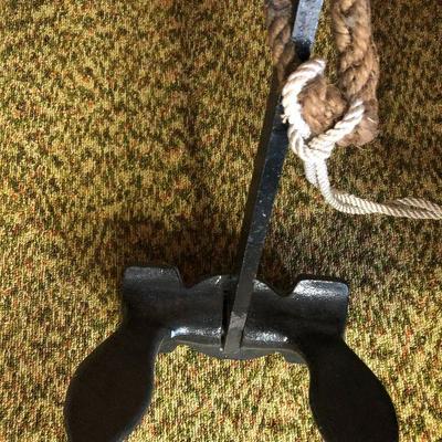 F49: Anchor and Epoxied Driftwood Nautical Decor