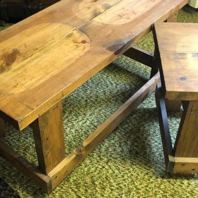 F52: Two Pine Wood Benches