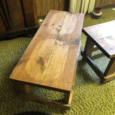 F52: Two Pine Wood Benches