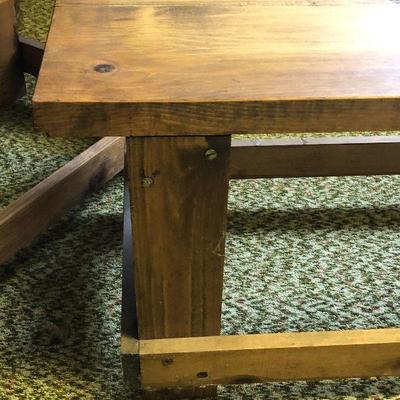 F52: Two Pine Wood Benches