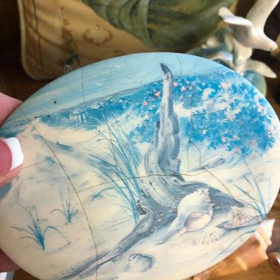 F54: Shell Pillows, Shell lamp, and More