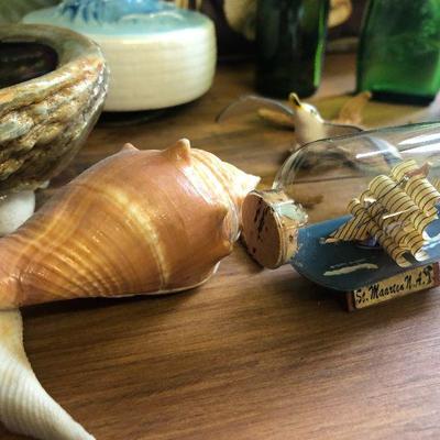 F54: Shell Pillows, Shell lamp, and More