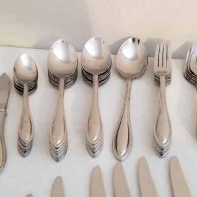 Lot #179  Set of Oneida Stainless Flatware  - 64 pieces