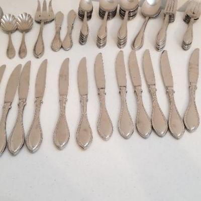Lot #179  Set of Oneida Stainless Flatware  - 64 pieces
