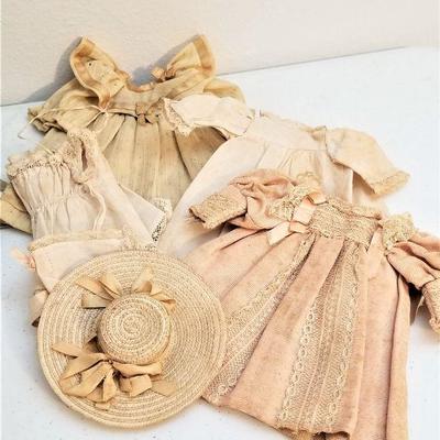 Lot #184  Antique Victorian Doll and Clothing Lot - sweet