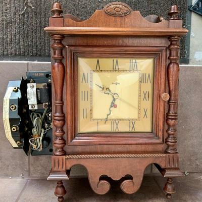 #276   ANTIQUE DOOR BELL CLOCK 2/CHIMES