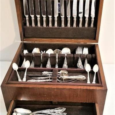 Lot #185   Large Set of Towle "King Richard" Sterling Flatware - Service for 12