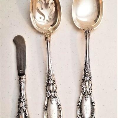 Lot #185   Large Set of Towle "King Richard" Sterling Flatware - Service for 12