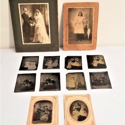 #187  Lot of vintage photographs and tintypes