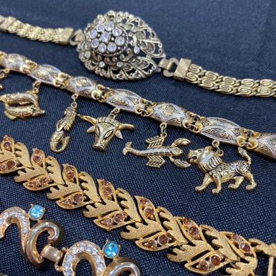 1.84. Seventeen Gold-Tone Bracelets