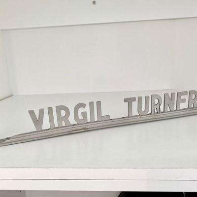 #279     ANTIQUE MAIL BOX SIGN ALUMINUM & BAKELITE