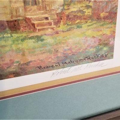Lot #195  Robert Rucker Signed/numbered print - Paddle wheeler on the Bayou