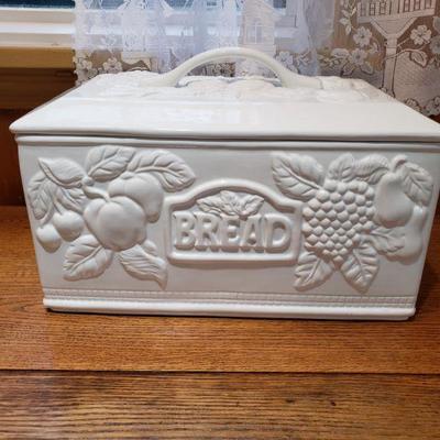 2-12: Vintage Porcelain Bread Box