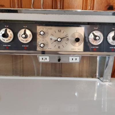 2-55: Vintage General Electric Stove with Roister  