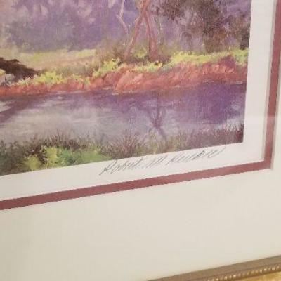 Lot #209  Robert Rucker signed/numbered print - "Bayou Cabin"