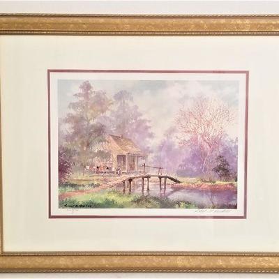 Lot #209  Robert Rucker signed/numbered print - "Bayou Cabin"
