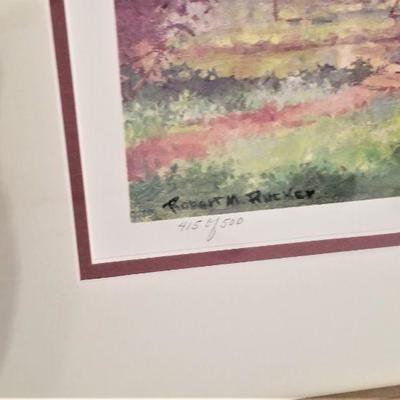 Lot #209  Robert Rucker signed/numbered print - "Bayou Cabin"