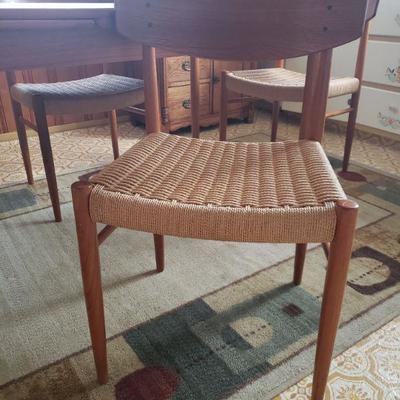 2-58: Mid Century Danish Table and Chairs (51