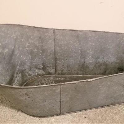 Lot #211  Vintage Galvanized Child's Bathtub