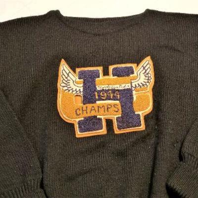 Lot #220  Vintage Holy Cross High School Letterman's Sweater - 1944