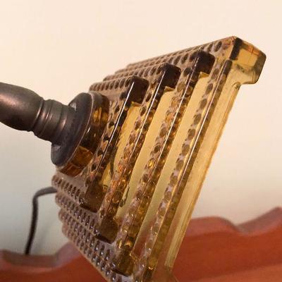 B12: Amber Glass Lamp