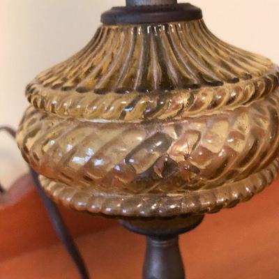 B12: Amber Glass Lamp