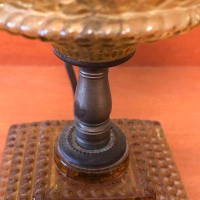 B12: Amber Glass Lamp