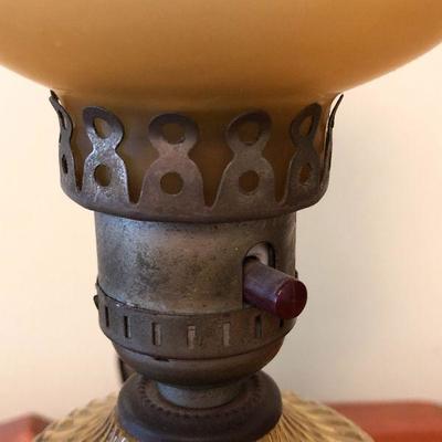 B12: Amber Glass Lamp